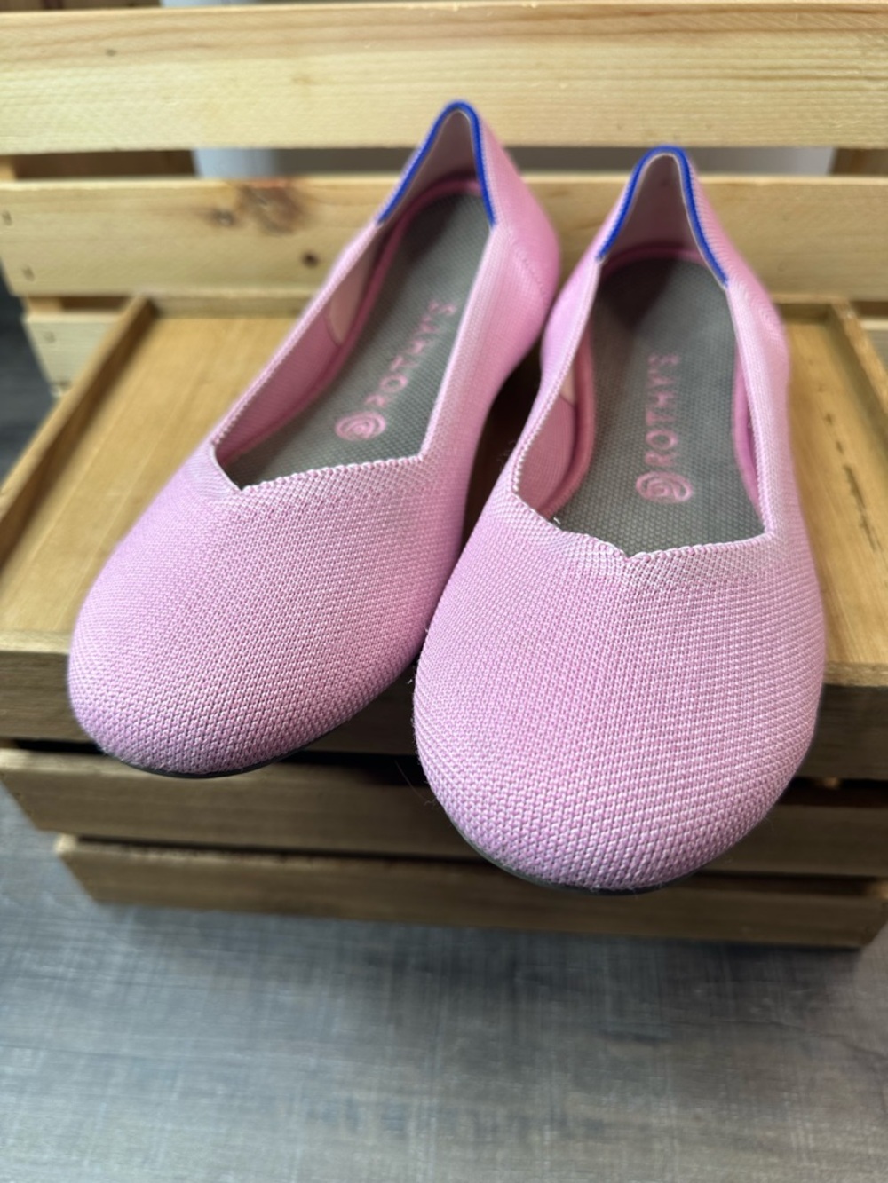 Rothy's Pink Knit Slip-On Flats 9.5 - Picture 5 of 6